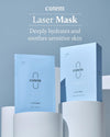 Laser Mask (Pack of 10) - Fast Soothing, Deep Hydration Facial Sheet Mask for Sensitive, All Skin Types, Korean Skin Care. Aloe Vera, Panthenol.