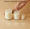 Kyoto in Bloom Candle, Triple Scented Natural Soy Wax Blend, 3 Wicks & Glass Jar, 100 Hour Burn Time, Camellia & Lotus, 26.8 Oz (760G)