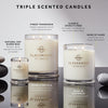 Kyoto in Bloom Candle, Triple Scented Natural Soy Wax Blend, 3 Wicks & Glass Jar, 100 Hour Burn Time, Camellia & Lotus, 26.8 Oz (760G)